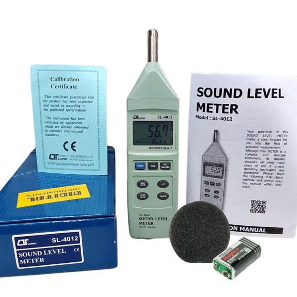 máy đo độ ồn LUTRON SL-4012, máy đo tiếng ồn tự động điều chỉnh dải đo LUTRON SL4012, Lutron SL-4012 Sound Level Meter