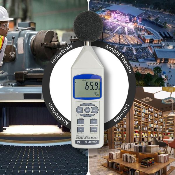 Máy đo độ ồn LUTRON SL-4023SD dùng thẻ nhớ - Data logger máy đo độ ồn LUTRON SL-4023SD, Datalogger đo độ ồn LUTRON SL4023SD, Sound level meter LUTRON SL 4023SD