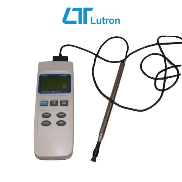 Máy đo tốc độ gió nóng, lưu lượng và nhiệt độ LUTRON YK-2004AH, máy đo vận tốc khí nóng có đầu dò dạng ống lồng LUTRON YK 2004AH, LUTRON YK-2004AH Hot Wire Anemometer