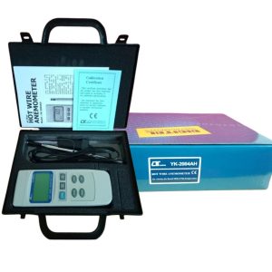 Máy đo tốc độ gió nóng, lưu lượng và nhiệt độ LUTRON YK-2004AH, máy đo vận tốc khí nóng có đầu dò dạng ống lồng LUTRON YK 2004AH, LUTRON YK-2004AH Hot Wire Anemometer