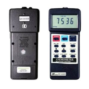 Máy đo tốc độ gió, lưu lượng và nhiệt độ LUTRON AM-4206M, Máy đo tốc độ gió cánh quạt LUTRON AM4206M, LUTRON AM 4206M Anemometer
