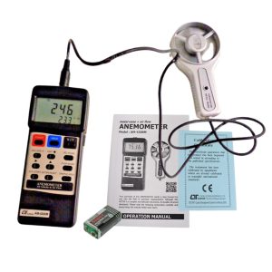 Máy đo tốc độ gió, lưu lượng và nhiệt độ LUTRON AM-4206M, Máy đo tốc độ gió cánh quạt LUTRON AM4206M, LUTRON AM 4206M Anemometer