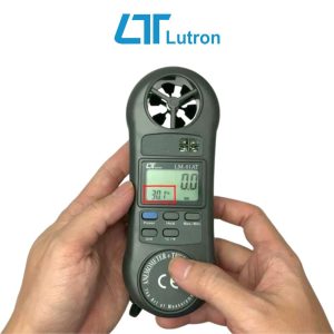 Máy đo tốc độ gió và nhiệt độ môi trường LUTRON LM-81AT, Máy đo gió cánh quạt LUTRON LM81AT, LUTRON LM 81AT Anemometer