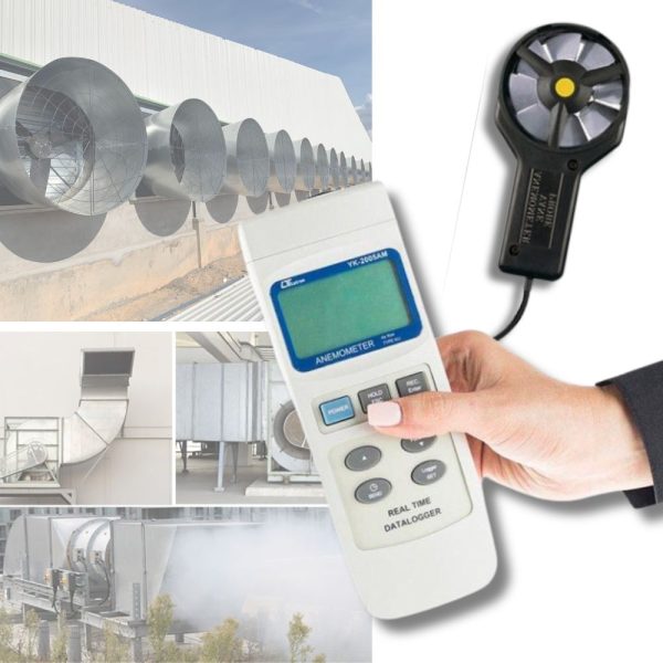 Máy đo tốc độ gió và nhiệt độ LUTRON YK-2005AM Data Logger Máy đo tốc độ gió và nhiệt độ LUTRON YK-2005AM (Real Time Data Logger), Datalogger đo tốc độ gió, lưu lượng gió và nhiệt độ môi trường LUTRON YK 2005AM, Lutron YK-2005AM Anemometer/Air Flow