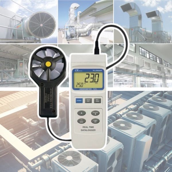Máy đo tốc độ gió và nhiệt độ LUTRON YK-2005AM Data Logger Máy đo tốc độ gió và nhiệt độ LUTRON YK-2005AM (Real Time Data Logger), Datalogger đo tốc độ gió, lưu lượng gió và nhiệt độ môi trường LUTRON YK 2005AM, Lutron YK-2005AM Anemometer/Air Flow