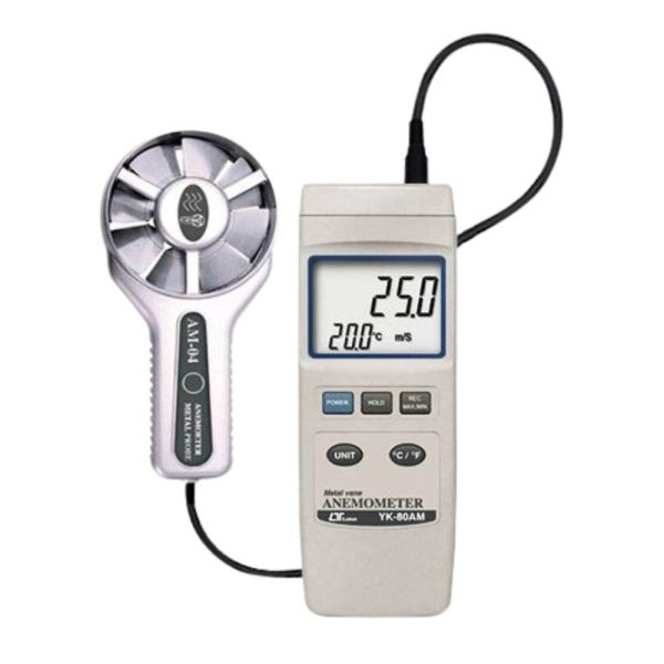 Máy đo tốc độ gió, lưu lượng và nhiệt độ LUTRON YK-80AM Máy đo tốc độ gió, lưu lượng và nhiệt độ LUTRON YK-80AM, Máy đo gió đa năng LUTRON YK80AM, LUTRON YK 80AM Anemometer