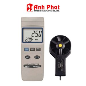 Máy đo tốc độ gió, lưu lượng và nhiệt độ LUTRON YK-80AP, Máy đo gió HVAC LUTRON YK80AP, LUTRON YK 80AP Anemometer