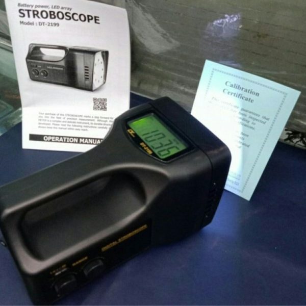 Máy đo tốc độ vòng quay Lutron DT-2199 Stroboscope đèn chóp, Đèn nhấp nháy đo tốc độ động cơ không tiếp xúc LUTRON DT 2199 dùng pin, LUTRON DT2199 Stroboscope LED & Battery Power