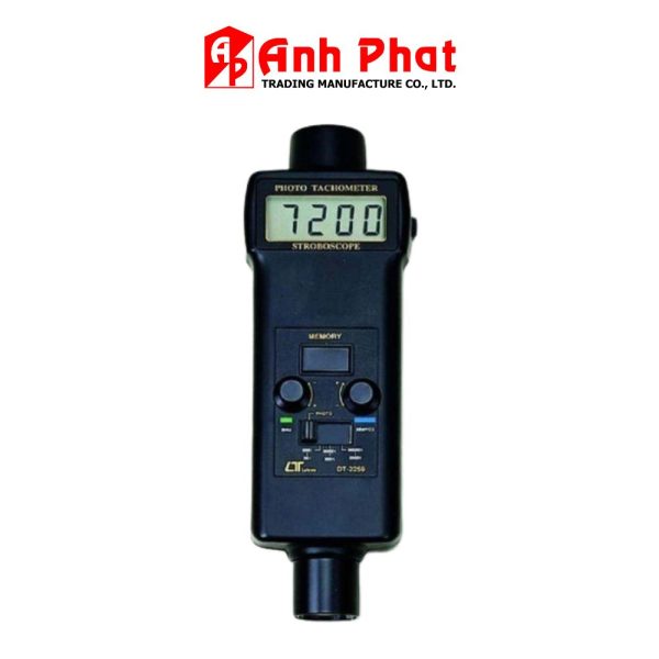 Máy đo tốc độ vòng quay LUTRON DT-2259 đèn nhấp nháy Stroboscope và Laser, Máy đo tốc độ động cơ không tiếp xúc bằng đèn stroboscope và tia laser LUTRON DT 2259, Tachometer/Stroboscope LUTRON DT2259