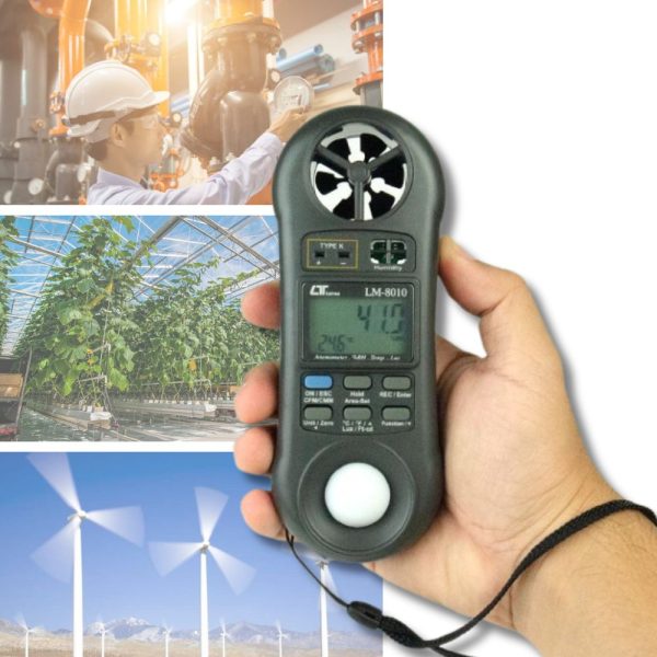 Máy đo vi khí hậu LUTRON LM-8010 cầm tay (5 trong 1) Máy đo vi khí hậu LUTRON LM-8010 cầm tay (5 trong 1), máy đo tốc độ gió - lưu lượng không khí - ánh sáng - độ ẩm - nhiệt độ Lutron LM 8010, Environmental Meter LUTRON LM8010