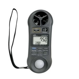 Máy đo vi khí hậu LUTRON LM-8010 cầm tay (5 trong 1), máy đo tốc độ gió - lưu lượng không khí - ánh sáng - độ ẩm - nhiệt độ Lutron LM 8010, Environmental Meter LUTRON LM8010
