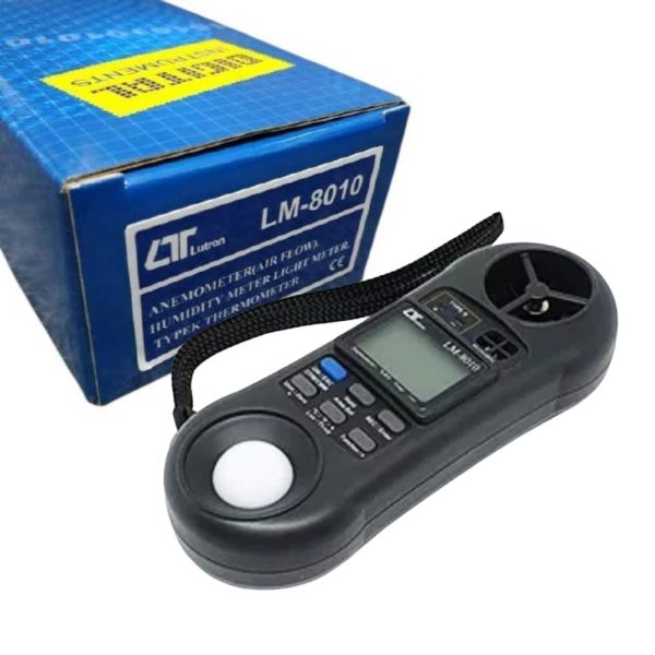 Máy đo vi khí hậu LUTRON LM-8010 cầm tay (5 trong 1) Máy đo vi khí hậu LUTRON LM-8010 cầm tay (5 trong 1), máy đo tốc độ gió - lưu lượng không khí - ánh sáng - độ ẩm - nhiệt độ Lutron LM 8010, Environmental Meter LUTRON LM8010