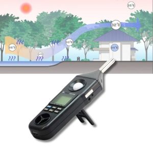 Máy đo vi khí hậu LUTRON LM-8102, Máy đo tốc độ gió, lưu lượng không khí, ánh sáng, độ ẩm, nhiệt độ LUTRON LM8102, Environmental Meter LUTRON LM-8102