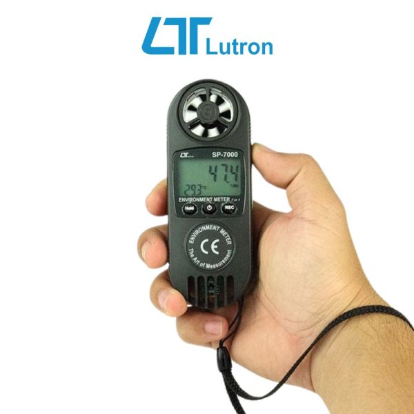 Máy đo vi khí hậu LUTRON SP-7000, Máy đo tốc độ gió, độ ẩm, nhiệt độ và các chỉ số môi trường LUTRON SP7000, LUTRON SP 7000 7-in-1 Environmental Meter
