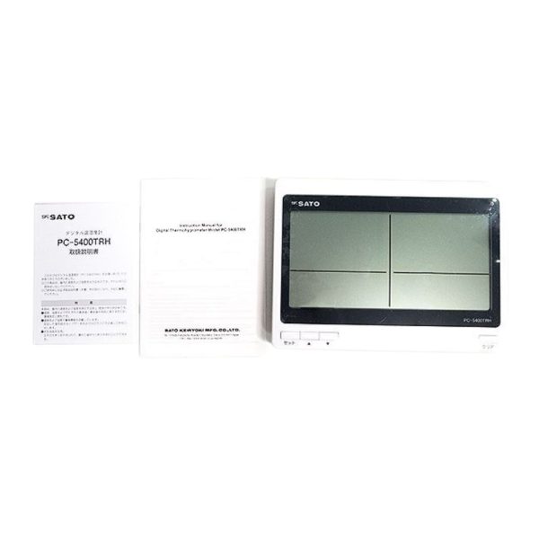 Nhiệt ẩm kế điện tử SATO PC-5400TRH treo tường và để bàn Nhiệt ẩm kế điện tử SATO PC-5400TRH treo tường và để bàn, máy đo nhiệt độ và độ ẩm môi trường SATO PC-5400TRH, Digital Thermohygrometer SATO PC-5400 TRH