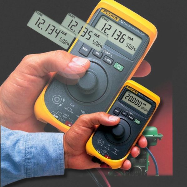 Máy hiệu chuẩn vòng lặp dòng điện Fluke 707 với nút bấm nhanh, Thiết bị hiệu chuẩn dòng điện FLUKE 707, Fluke-707 Current Loop Calibrator with Quick Click Knob