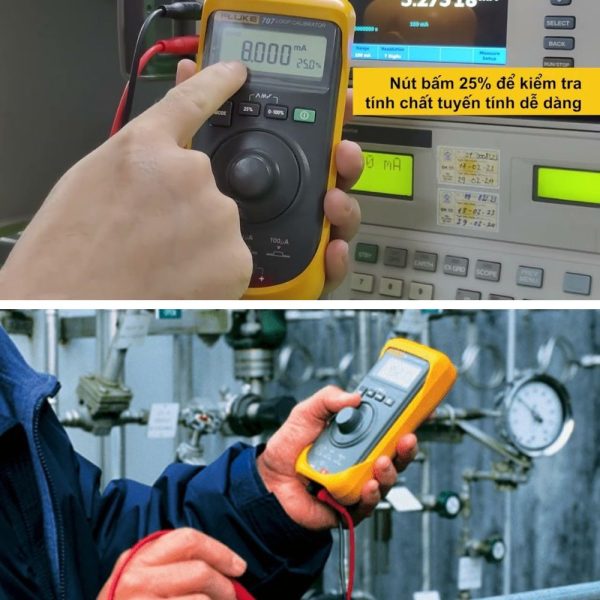 Máy hiệu chuẩn vòng lặp dòng điện Fluke 707 với nút bấm nhanh, Thiết bị hiệu chuẩn dòng điện FLUKE 707, Fluke-707 Current Loop Calibrator with Quick Click Knob