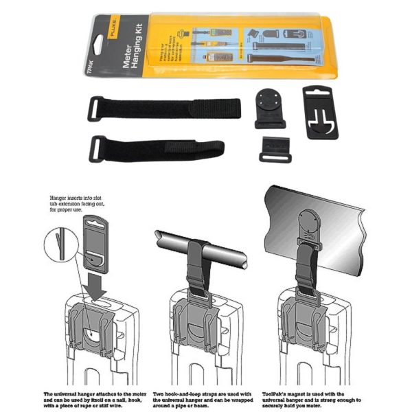 Dây đeo nam châm FLUKE TPAK ToolPak™ (Combo 5 món) Dây đeo nam châm FLUKE TPAK ToolPak™, Bộ phụ kiện dây đeo và treo nam châm dùng cho đồng hồ đo FLUKE TPAK ToolPak, Fluke TPAK ToolPak Magnetic Meter Hanger
