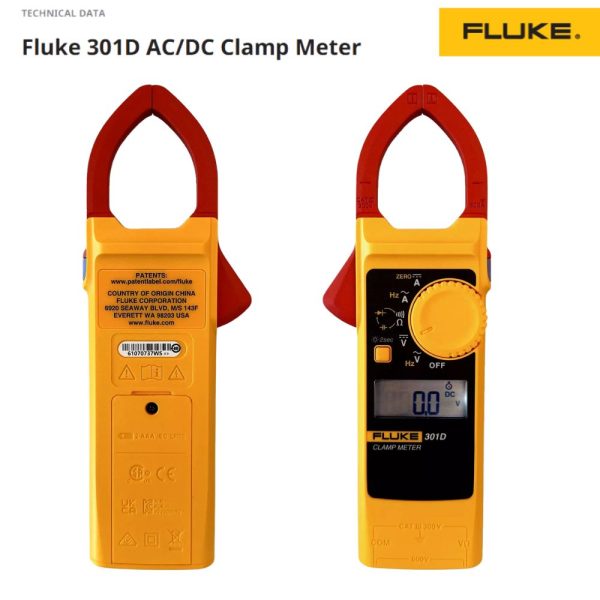 Ampe kìm Fluke 301D, Ampe kìm AC/DC Fluke 301D, Fluke-301D AC/DC Clamp Meter