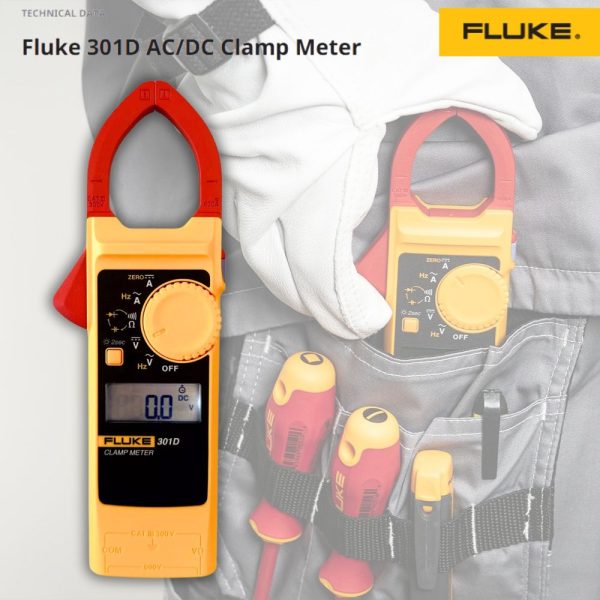Ampe kìm Fluke 301D, Ampe kìm AC/DC Fluke 301D, Fluke-301D AC/DC Clamp Meter