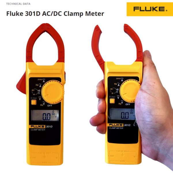Ampe kìm Fluke 301D, Ampe kìm AC/DC Fluke 301D, Fluke-301D AC/DC Clamp Meter
