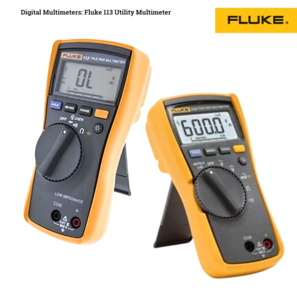 Đồng hồ vạn năng FLUKE 113 True-RMS đo điện áp thấp AC/DC, Đồng hồ VOM đo điện áp AC/DC FLUKE-113 True RMS, Fluke 113 Utility Multimeter