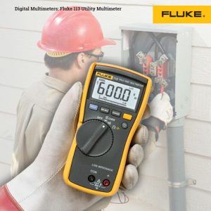 Đồng hồ vạn năng FLUKE 113 True-RMS đo điện áp thấp AC/DC, Đồng hồ VOM đo điện áp AC/DC FLUKE-113 True RMS, Fluke 113 Utility Multimeter