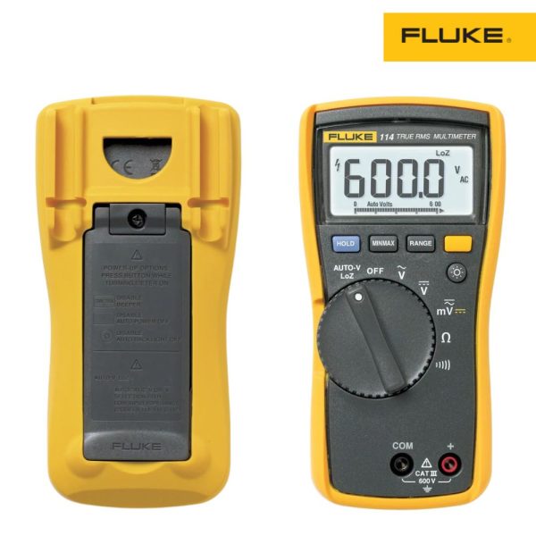 Đồng hồ vạn năng FLUKE 114 True-RMS đo điện áp thấp AC/DC Đồng hồ vạn năng FLUKE 114 True-RMS kiểm tra điện áp AC/DC, Đồng hồ VOM đo điện áp AC/DC FLUKE-114 True RMS, Fluke 114 Electrical Digital Multimeter