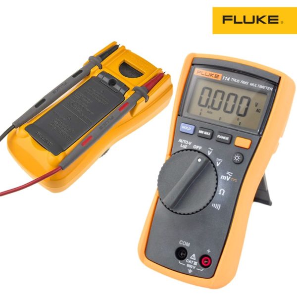 Đồng hồ vạn năng FLUKE 114 True-RMS đo điện áp thấp AC/DC Đồng hồ vạn năng FLUKE 114 True-RMS kiểm tra điện áp AC/DC, Đồng hồ VOM đo điện áp AC/DC FLUKE-114 True RMS, Fluke 114 Electrical Digital Multimeter