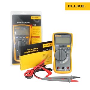 Đồng hồ vạn năng Fluke 115 True-RMS đo dòng AC/DC, Đồng hồ VOM điện tử Fluke-115, Fluke 115 Field Service Technicians Multimeter