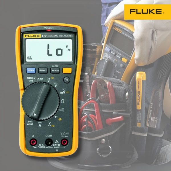 Đồng hồ vạn năng Fluke 117 True-RMS phát hiện điện áp AC không tiếp xúc, Đồng hồ VOM Fluke-117 True RMS đo dòng AC, Fluke 117 Electrician's Ideal Multimeter with Non-Contact Voltage