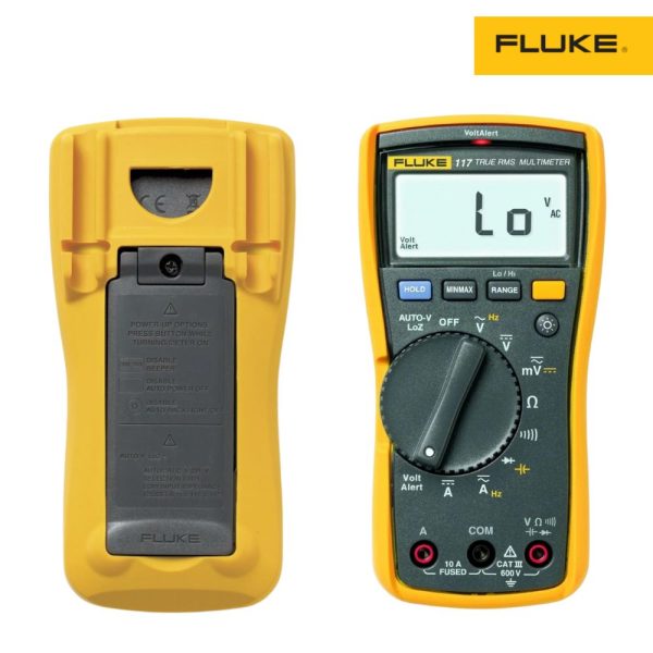 Đồng hồ vạn năng Fluke 117 True-RMS phát hiện điện áp AC không tiếp xúc, Đồng hồ VOM Fluke-117 True RMS đo dòng AC, Fluke 117 Electrician's Ideal Multimeter with Non-Contact Voltage