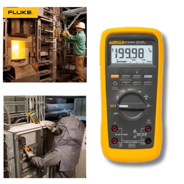 Bộ KIT Đồng hồ vạn năng FLUKE 87V-MAX/E2 (Fluke 87-5-Max E2), Đồng hồ vạn năng FLUKE 87V MAX E2 Industrial Electrician Combo Kit, đồng hồ VOM điện tử FLUKE-87V-MAX/E2 KIT