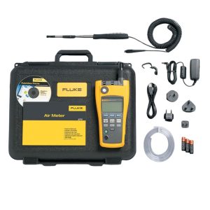 Máy đo chất lượng không khí FLUKE 975V AirMeter™ với đầu dò vận tốc khí, máy đo khí FLUKE-975V Air Meter kèm đầu dò vận tốc khí, Fluke 975V Airmeter With Velocity Probe