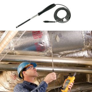 Máy đo chất lượng không khí FLUKE 975V AirMeter™ với đầu dò vận tốc khí, máy đo khí FLUKE-975V Air Meter kèm đầu dò vận tốc khí, Fluke 975V Airmeter With Velocity Probe