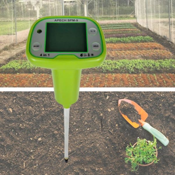máy đo pH đất APECH SPM-9, bút đo độ pH đất trồng APECH SPM9, dụng cụ đo pH của đất APECH-SPM9
