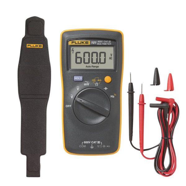Combo đồng hồ vạn năng FLUKE 101-KIT, bộ đồng hồ vạn năng FLUKE 101 KIT kèm dây đo chuyên dụng, combo Fluke 101-KIT Digital Multimeter