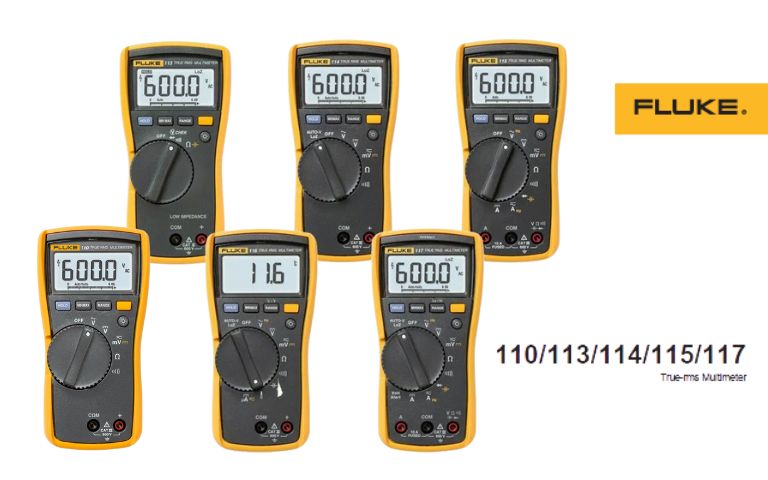 Hướng dẫn sử dụng Đồng hồ vạn năng FLUKE 113, 114, 115, 117, 110 Hướng dẫn sử dụng đồng hồ vạn năng FLUKE 113, 114, 115, 117, 110 tiếng Việt, cách dùng đồng hồ VOM FLUKE 113/114/115/117/110, FLUKE 113 / 114 / 115 / 117 / 110 True-RMS Multimeter Users Manual