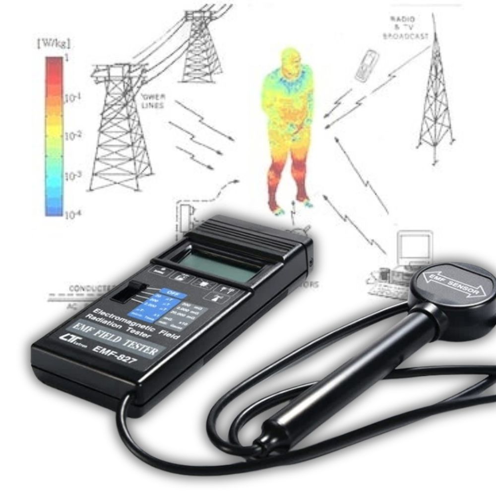 Máy đo điện từ trường LUTRON EMF-827 cầm tay Máy đo điện từ trường LUTRON EMF-827, thiết bị đo điện trường và từ trường điện tử LUTRON EMF827, Lutron EMF 827 Electro Magnetic Field Meter