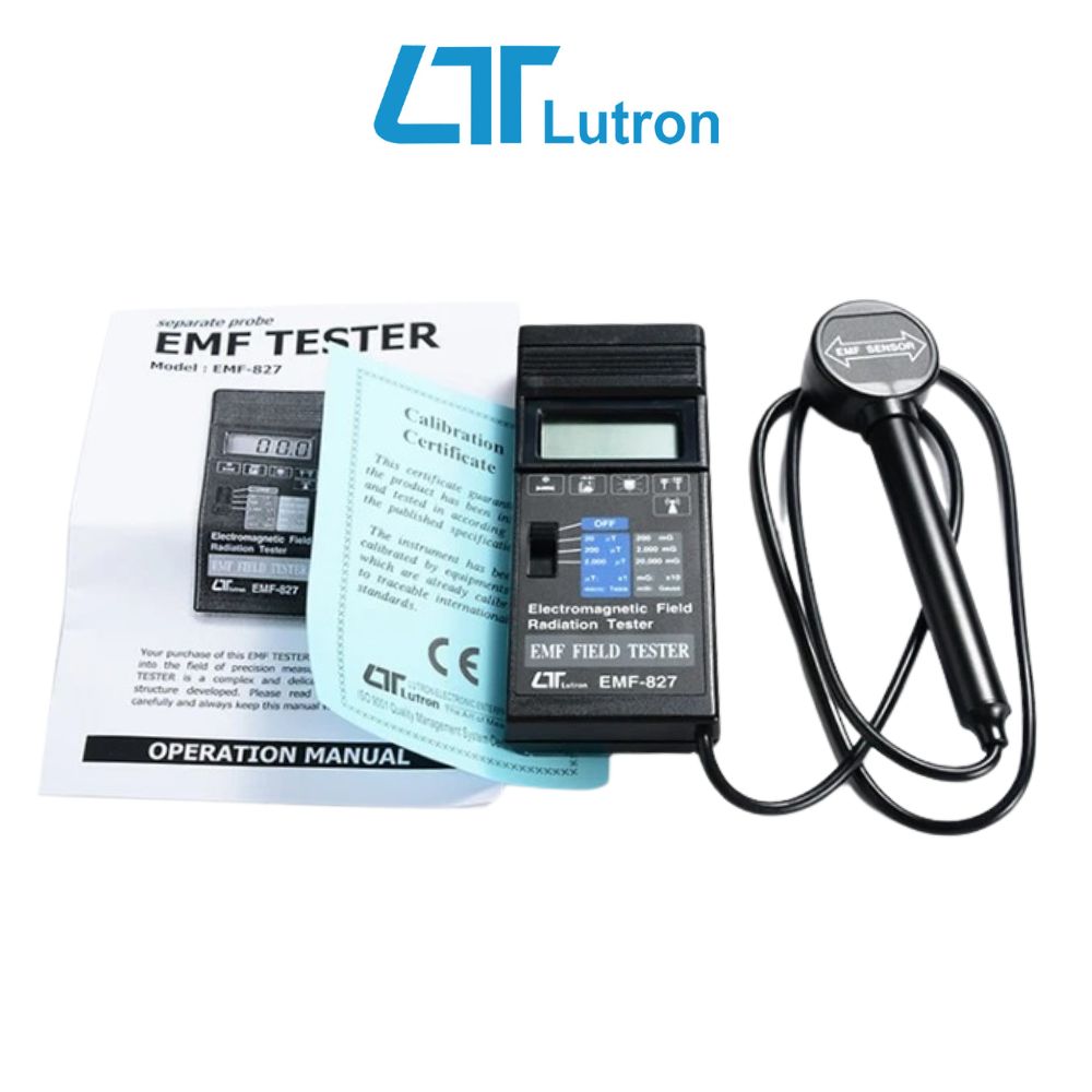 Máy đo điện từ trường LUTRON EMF-827 cầm tay Máy đo điện từ trường LUTRON EMF-827, thiết bị đo điện trường và từ trường điện tử LUTRON EMF827, Lutron EMF 827 Electro Magnetic Field Meter