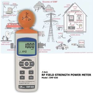 máy đo điện từ trường LUTRON EMF-830 cho dải tần số vô tuyến, Máy đo cường độ công suất trường tần số vô tuyến LUTRON EMF 830 độ nhạy cao, LUTRON EMF-830 RF Field Strength Power Meter