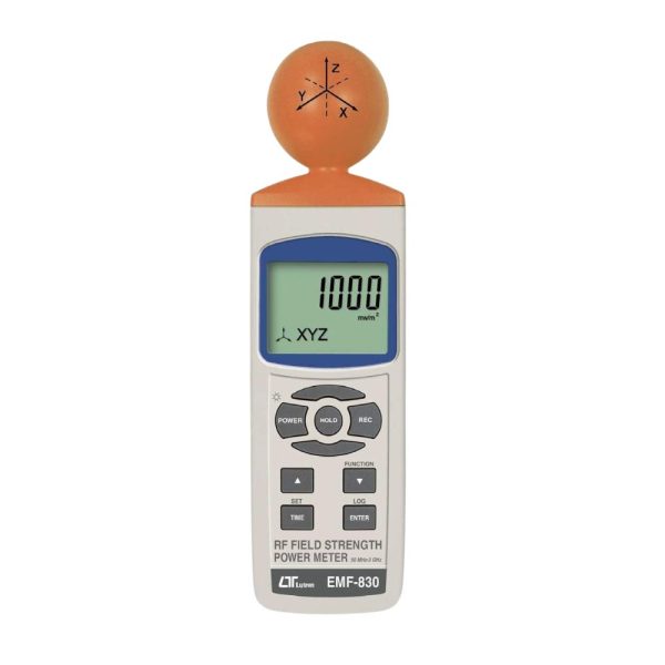 máy đo điện từ trường LUTRON EMF-830 cho dải tần số vô tuyến, Máy đo cường độ công suất trường tần số vô tuyến LUTRON EMF 830 độ nhạy cao, LUTRON EMF-830 RF Field Strength Power Meter