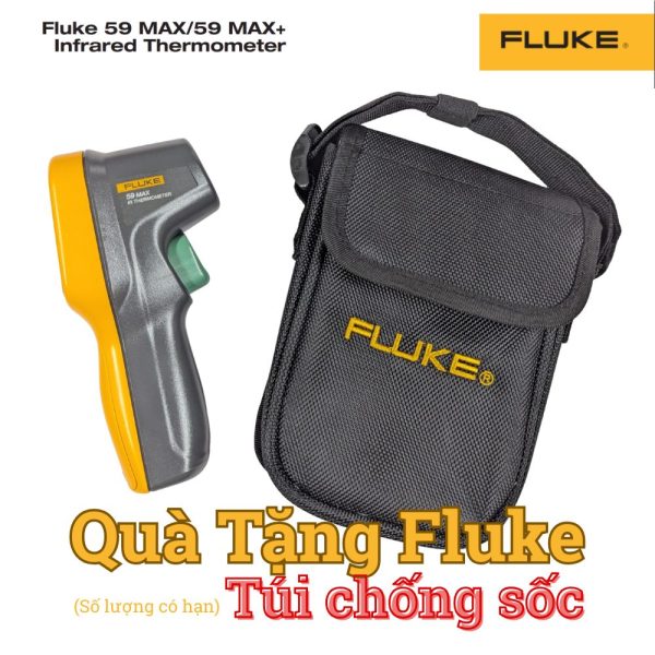 Tặng túi chống sốc khi mua Máy đo nhiệt độ hồng ngoại Fluke 59 Max / 59 Max Plus Tặng túi khi mua máy đo nhiệt độ hồng ngoại FLUKE 59 MAX