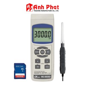 máy đo từ trường nam châm LUTRON MG-3003SD, thiết bị đo cường độ từ trường LUTRON MG-3003SD có chức năng ghi dữ liệu Data Logging, LUTRON MG 3003SD AC/DC Magnetic Meter