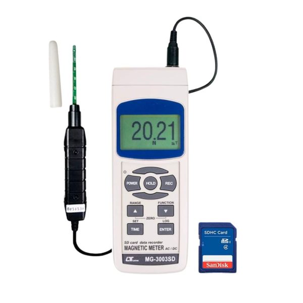 Máy đo từ trường nam châm LUTRON MG-3003SD Datalogger máy đo từ trường nam châm LUTRON MG-3003SD, thiết bị đo cường độ từ trường LUTRON MG-3003SD có chức năng ghi dữ liệu Data Logging, LUTRON MG 3003SD AC/DC Magnetic Meter