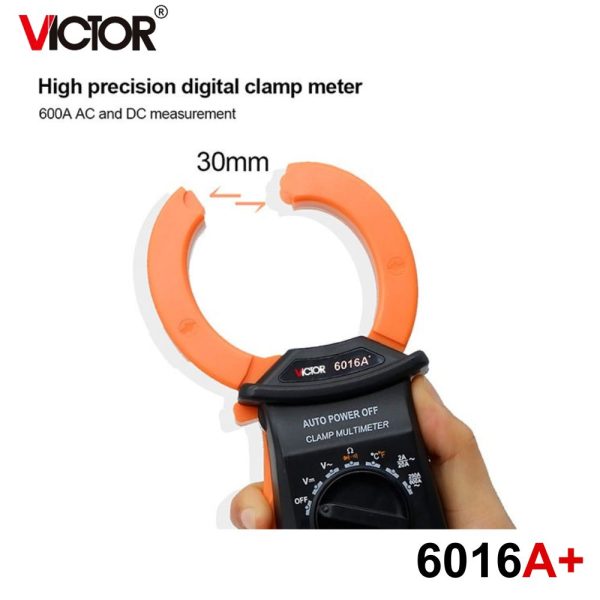 Ampe kìm VICTOR 6016A+, Ampe kìm tự động chọn dải đo VICTOR 6016A Plus Clamp meter, VICTOR-6016A+ Digital Clamp Multimeter
