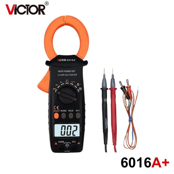 Ampe kìm VICTOR 6016A+, Ampe kìm tự động chọn dải đo VICTOR 6016A Plus Clamp meter, VICTOR-6016A+ Digital Clamp Multimeter