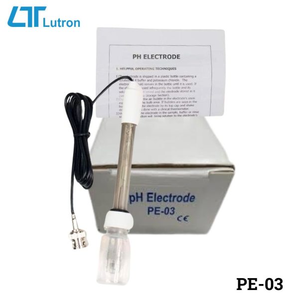 Đầu dò pH LUTRON PE-03, cảm biến pH LUTRON PE 03, điện cực pH đa năng LUTRON PE-03 pH electrode