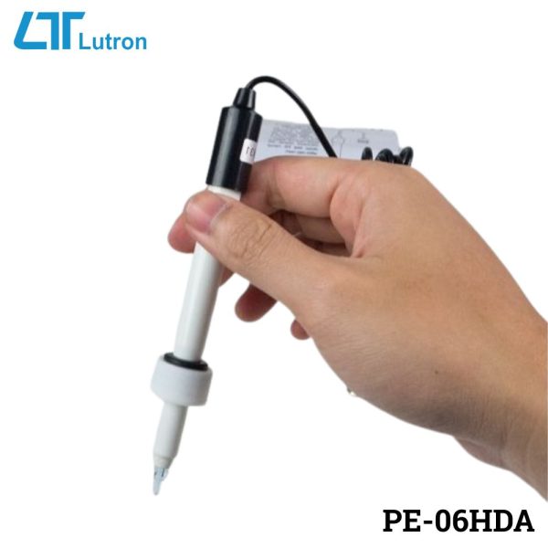 Đầu dò pH đất và thực phẩm LUTRON PE-06HDA đâm xuyên, điện cực pH đầu nhọn LUTRON PE-06HDA, LUTRON PE-06HDA Spear Tip Soil pH Electrode