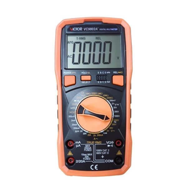 đồng hồ vạn năng VICTOR VC9802A+ True RMS, đồng hồ vạn năng điện tử VICTOR VC 9802A True-RMS, VICTOR VC 9802A+ Multimeter